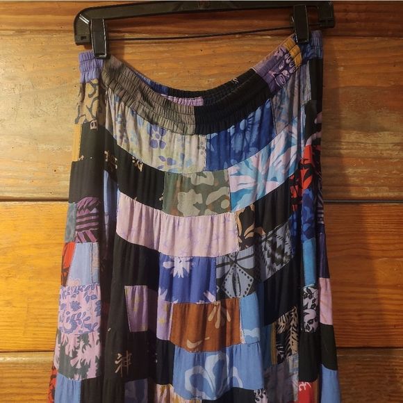 Lady Lace Designs | Patchwork Quilt Hippie Boho Festival Skirt - Picture 3 of 5